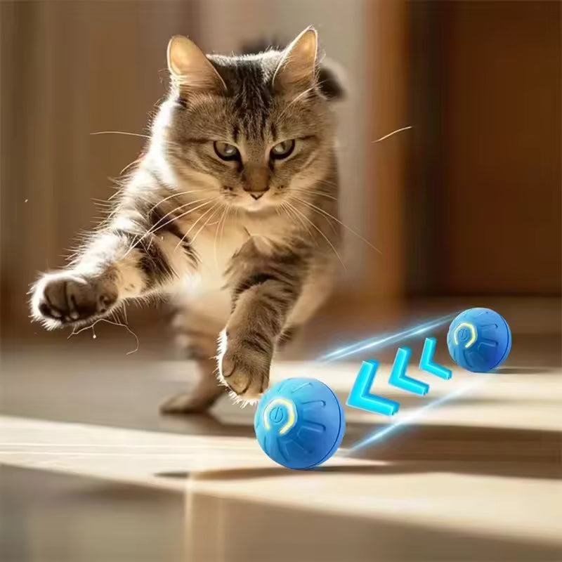 🐶🐈‍⬛ Pelota Interactiva para tu mascota con Movimiento Automático y Luz LED
